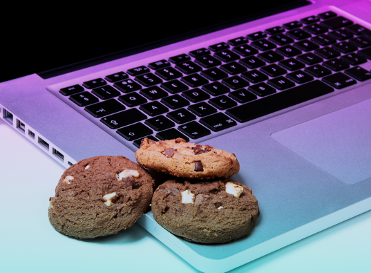 Cookies on a laptop 