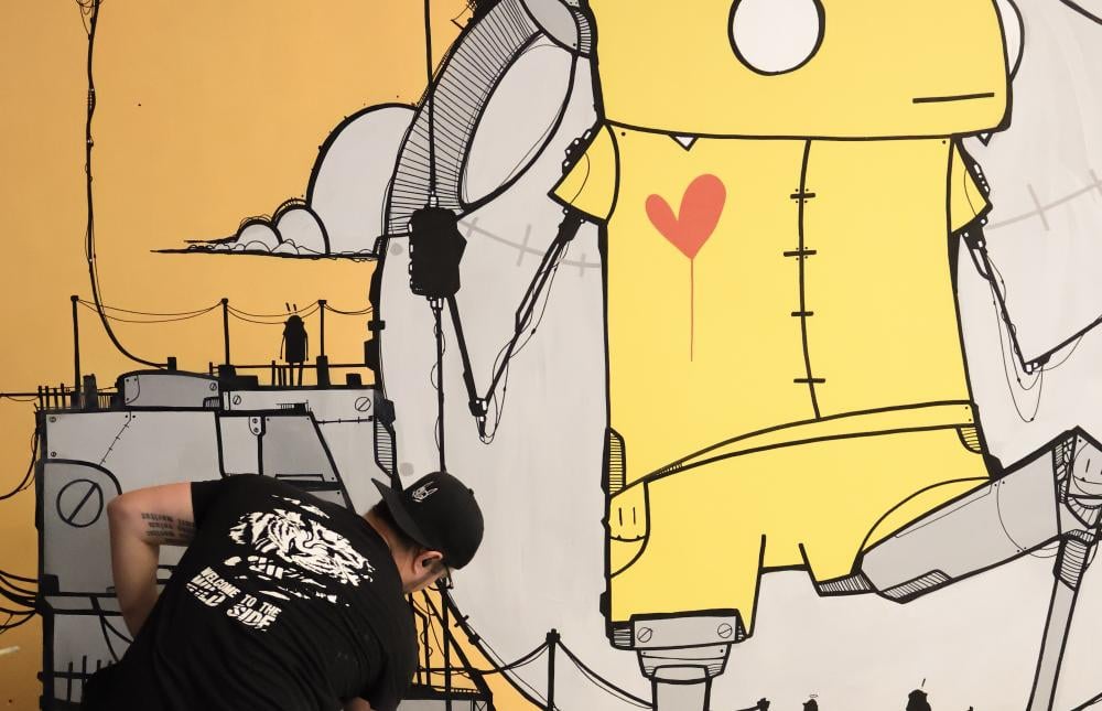 Blog - A Creative Collaboration Hasie & The Robots Transform Rogerwilco's Office