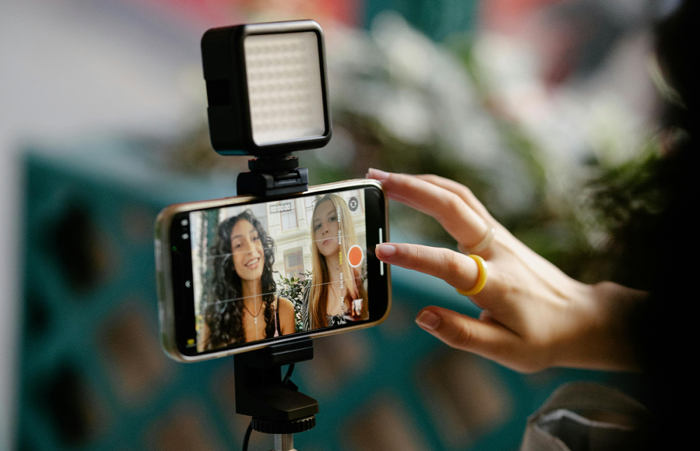 Girl taking  a selfie