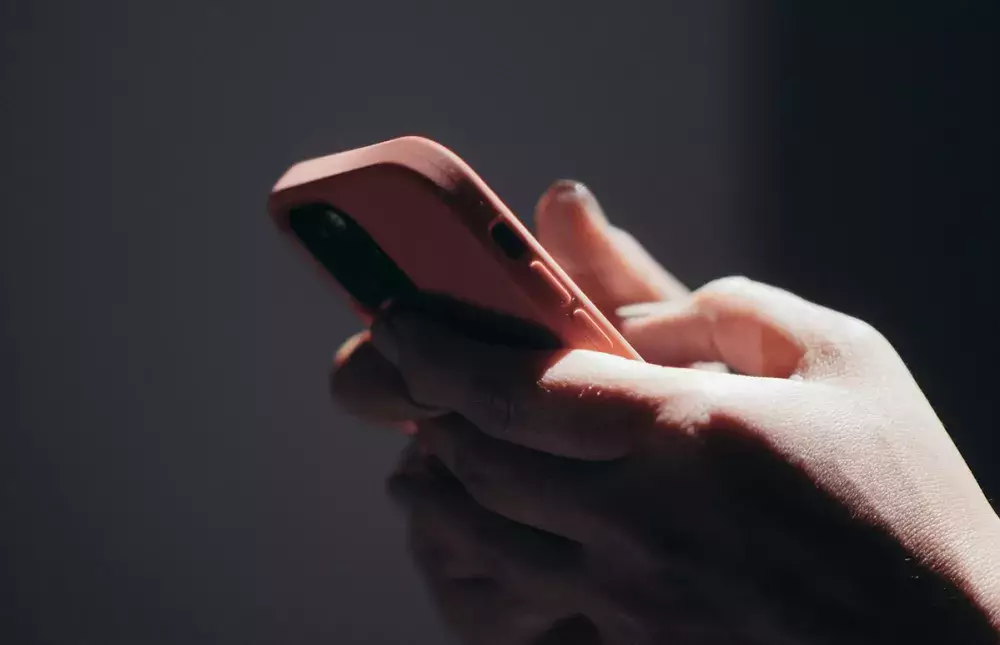 Someone texting