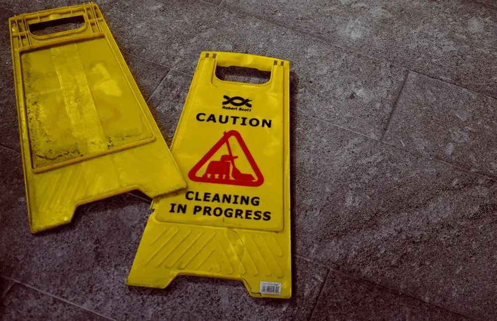 Caution signs